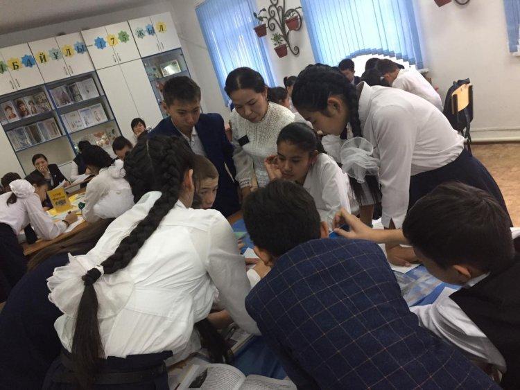 Тарих пәні  мұғалімі Ералиева Бактыгүл 8"В" сыныбына "Сырым Датұлы бастаған ұлт-азаттық көтеріліс" атты тақырыбында ашық сабақ өткізді.Сабақ өз деңгейінде қызықты өтті
